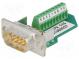 D-Sub  PIN  9  Stecker  Variosub  männlich  Schraubklemme  5A  60V