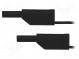 Messleitung  10A  Bananenstecker 2mm,beiderseitig  L  1m  schwarz