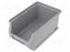 Behälter  Küvette  Kunststoff  grau  102x160x75mm
