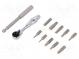 Set  Schraubendreher-Bits  Anz.Stk  12  Phillips,Torx®,Sechskant