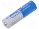Batt  Li-Ion  14500  3,6V  1200mAh  Ø14,3x50,5mm  2,8A