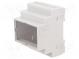 Gehäuse  für DIN-Schiene  Y 90mm  X 70mm  Z 65mm  Polystyrol  grau