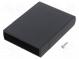 Gehäuse  mit Platten  X  69mm  Y  90,5mm  Z  19mm  ABS  schwarz
