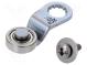 Antriebskopf  R 34,4 mm Hebel, Kunststoffrolle Ø 16 mm