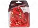 Verbinder  Ring-  M6  20mm2  vergoldet  isoliert  rot
