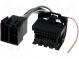 Connector  radio, ISO  Opel  PIN 44